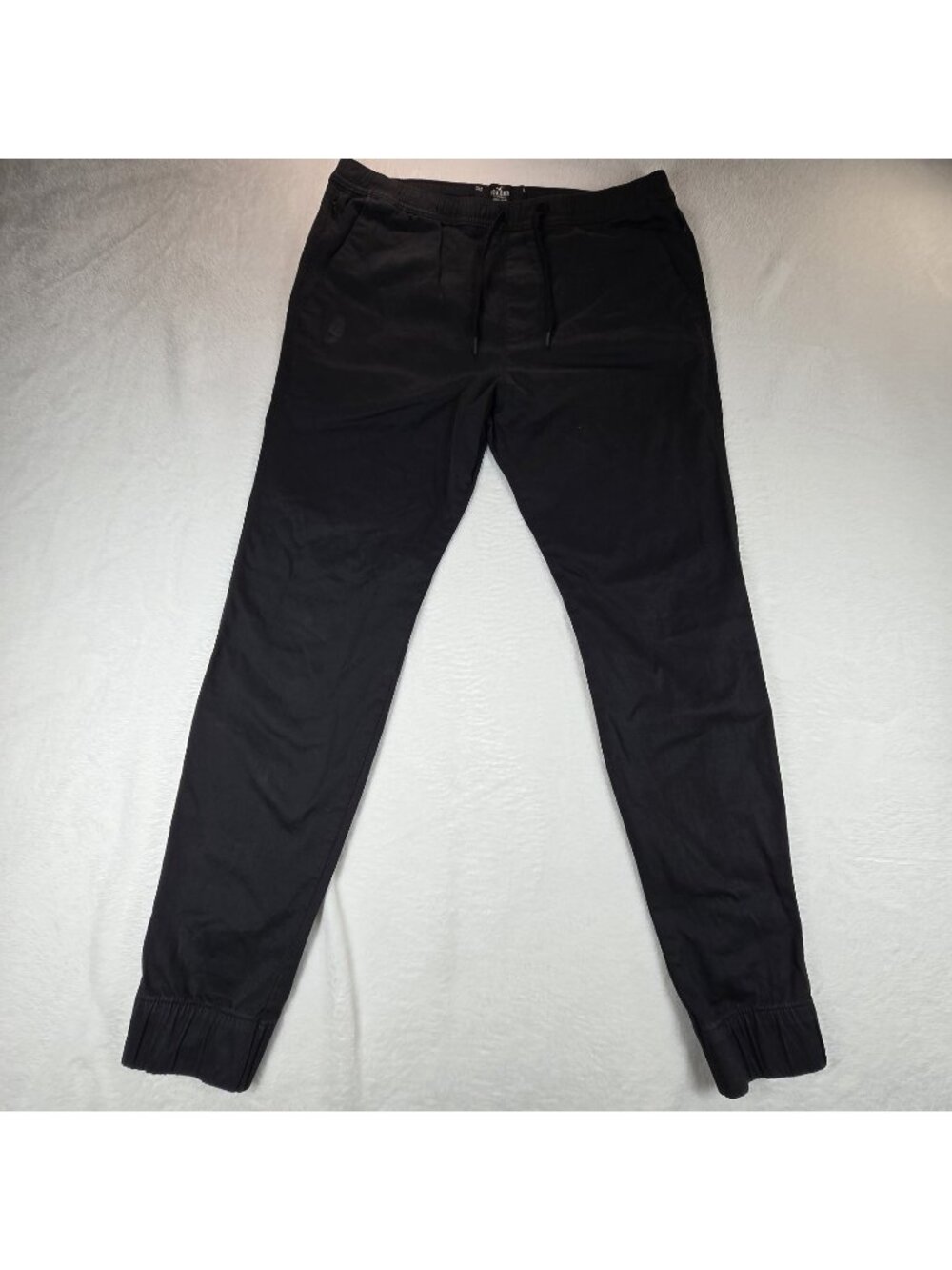 Hollister Mens Large Skinny Jogger Pants Faded Black Advanced Stretch Chino
